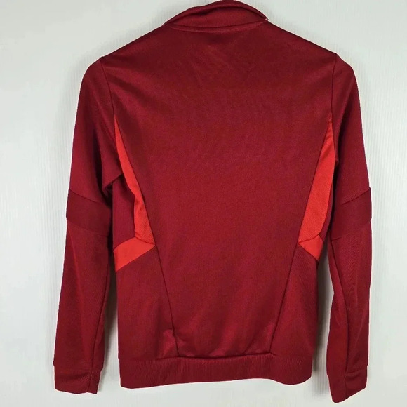 NWT Adidas Women's Climalite Zip Up Track Jacket Bright Red Size 2XS - Picture 2 of 11